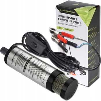 Čerpadlo Ponorné čerpadlo na olej a naftu 12V, průměr 50 mm, se sítkem, 30 l/min