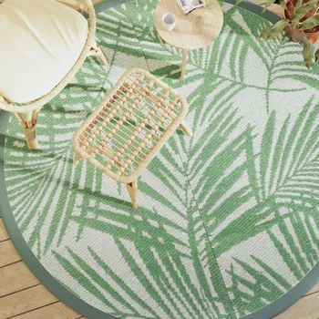 Pikniková deka Venkovní koberec ARAKIL zelený Ø 200 cm PP Zelená368512