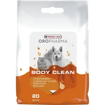Kosmetika pro psa VL-Oropharma Body Clean Cats & Dogs 20 ks čisticí ubrousky na srst