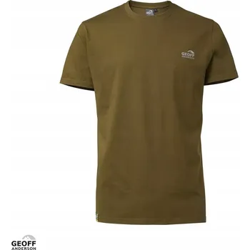 Pánské tričko Tričko GEOFF ANDERSON Organic Tee Logo zelené, velikost XL