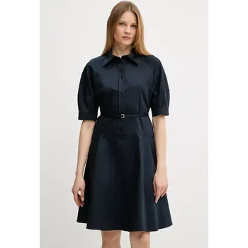 Dámské šaty Šaty BOSS tmavomodrá barva, mini, 50537388 59X, vel. 40