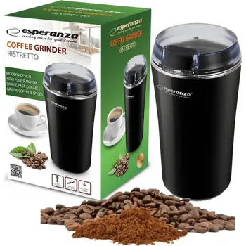 Kuchyňský mlýnek Elektrický mlýnek Esperanza ELEKTRYCZNY MŁYNEK DO KAWY NASION ORZECHÓW D1 černý