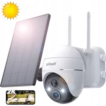 IP kamera EXTERNÍ SOLÁRNÍ KAMERA OTOČNÁ 2K 3MPx WiFi IP 4X ZOOM Bateriová kamera