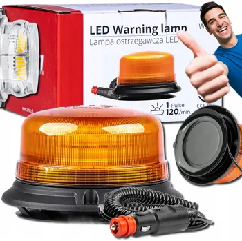 Maják Maják výstražný blikající na magnet oranžový 36x LED 12V 24V