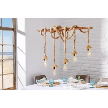 Závěsná lampa KNOT (Designová lampa z lan 88cm.)