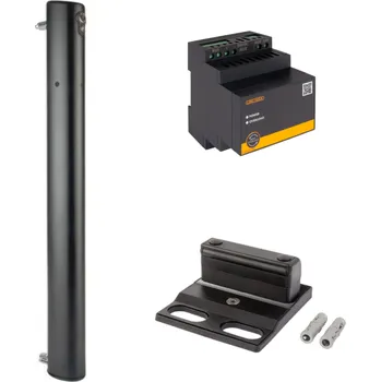 Pohon brány Sada elektrifikované zástrčky LOCINOX ELECTRADROP-R-9005, napájecího zdroje a spodního dorazu SABO