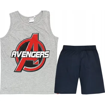 Pánské pyžamo AVENGERS na léto BAVLNA KRAŤASY TRIČKO T-SHIRT S