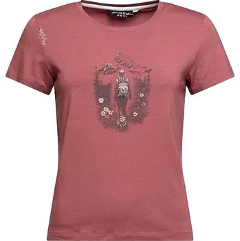 Dámské tričko Chillaz Iseo Mountain Paradise triko kr. rukáv, červená, S (36)