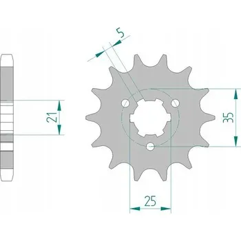 Nářadí na motocykly Řetězové kolo AFAM 22502-14