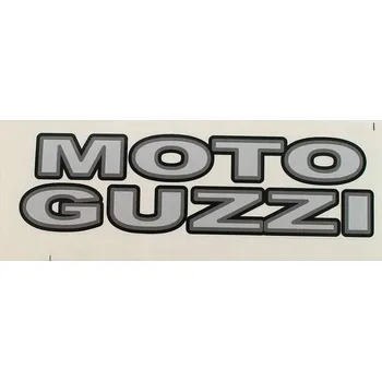 samolepka SAMOLEPKY obtisk MOTO GUZZI NÁLEPKA stříbrná