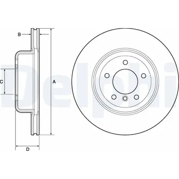 Brzdový kotouč Brzdový kotouč Delphi BG9162C