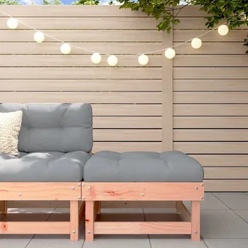 Zahradní nábytek Zahradní podnožka s poduškou masivní dřevo douglasky Hnědá825441