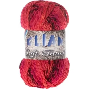 Příze Pletací příze Elian Soft Touch 7256 - červená