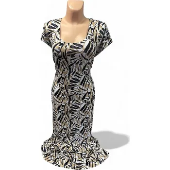 Dámské šaty Šaty VILÉMA, Barva Béžová, Velikost XXXL 54, Materiál 96% Viskoza 4% Lycra