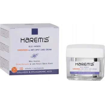 Pleťový krém Profesionální pleťový krém s KVĚTEM SASANKY MODR. SPF +50 HAREM'S 50 ml