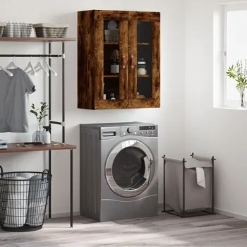 přebalovací pult a komoda Nástěnná skříňka kouřový dub 69,5 x 34 x 90 cm Hnědá828457