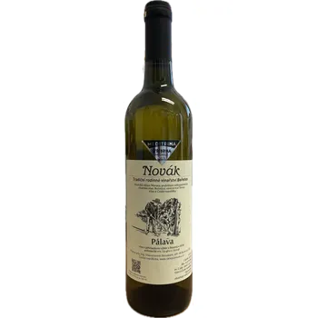 Víno Pálava 2024, výběr z hroznů, Rodinné vinařství Novák Bořetice, polosuché