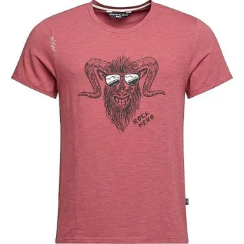 Pánské tričko Chillaz Rock Hero triko KR pánské, tm. růžová, XL