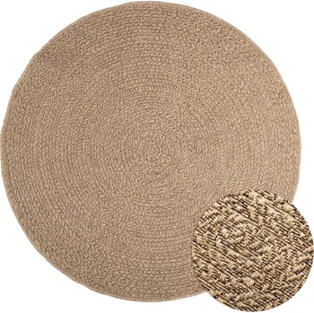 Koberec Koberec ZIZUR 160 cm jutový vzhled interiér i exteriér Hnědá364837