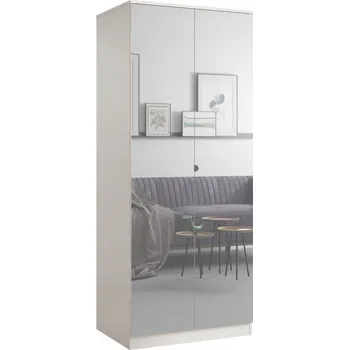 Šatní skříň Skříň s otevíracími dveřmi se zrcadlem Monza 2D 80 Kashmir