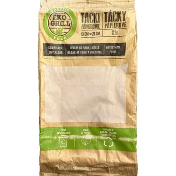 Jednorázové nádobí Eko Gril Papírové tácky na grilování, piknik, 13 x 20 cm, 20 ks