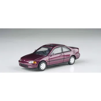 autíčko Honda Civic Coupe EJI 1995 vínová 1:64 - PARAGON Models Honda Civic Coupe - kovový model auta 1/64