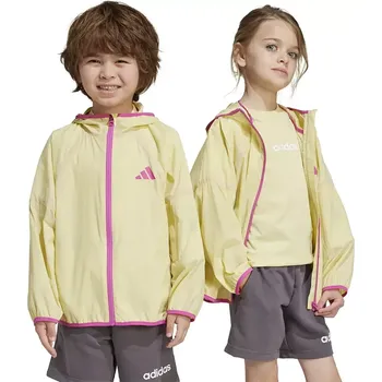 Chlapecká bunda Dětská bunda adidas žlutá barva, JC9437 10X, vel. 110