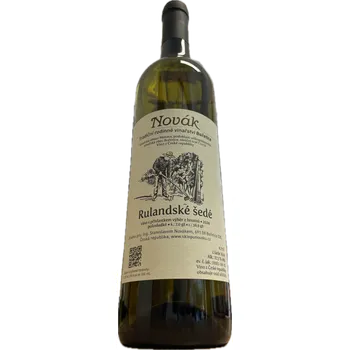 Víno Rulandské šedé 2024, výběr z hroznů, Rodinné vinařství Novák Bořetice, polosladké