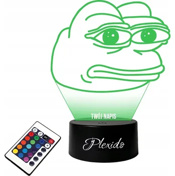 Lampička Stolní lampička Žába PEPE MEMY 16 barev LED PLEXIDO