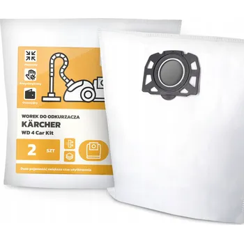 Sáček do vysavače 2x SÁČEK do VYSAVAČE Kärcher WD 4 Car Kit SYNTETICKÝ VELKÝ Sáčky G9