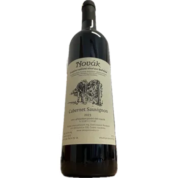 Víno Cabernet Sauvignon 2023, pozdní sběr, Rodinné vinařství Novák Bořetice, suché