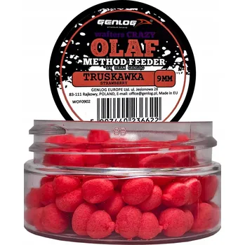 Boilies Crazy Wafters Olaf GENLOG Jahoda 9mm 15g