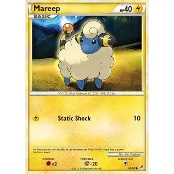 Sběratelská karetní hra Pokémon CL 063/095 Mareep - Call of Legends Stav: Good, Verze: NORMAL
