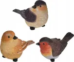Zahradní ptáci Zahradní figurky Ptáček Sada 3 kusů Barevné