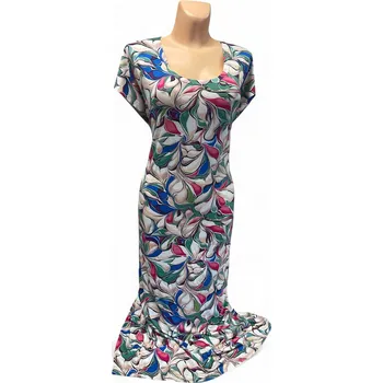 Dámské šaty Šaty LISTOVA, Barva Světle modrá, Velikost XXXL 54, Materiál 96% Viskoza 4% Lycra