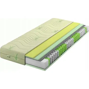 Matrace Matrace 70x190 taštičková pružinová Aloe Vera + Visco H2 / H3 soft 22cm