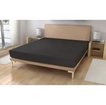 Prostěradlo Polášek Jersey prostěradlo Bavlna 150g/m2, 90/200 Antracitová cm (PP-02V62)