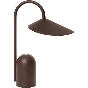 Lampička Ferm Living Stmívatelná LED lampa Arum Dark Chocolate