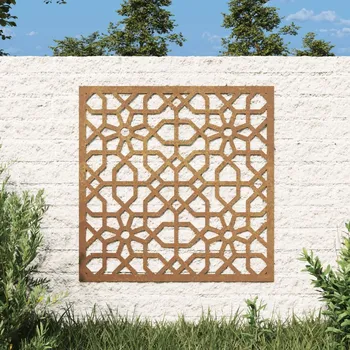 Zahradní dekorace Zahradní nástěnná dekorace 55 x 55 cm corten Maurský design Hnědá824478