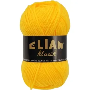 Příze Pletací příze Elian Klasik 184 - žlutá antipilling