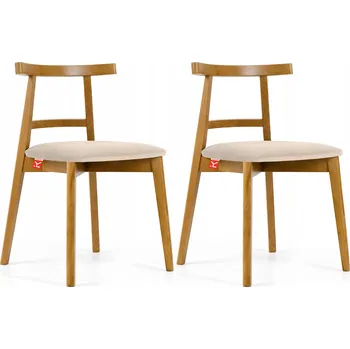 Jídelní židle Židle Konsimo velur béžová 2 ks