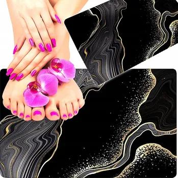 Koupelnová předložka Koupelnová předložka 50x80 cm PROTISKLUZOVÁ Šedá Koupelnová rohožka Savá