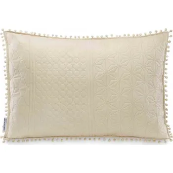 Povlak na dekorativní polštářek Dekorační povlak na polštář Boho s výplní Béžový 50x70