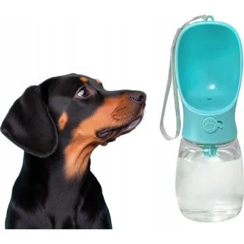 Miska pro psa TURISTICKÁ CESTOVNÍ NAPÁJEČKA S MISKOU PRO PSA KOČKU, MODRÁ, 350 ML