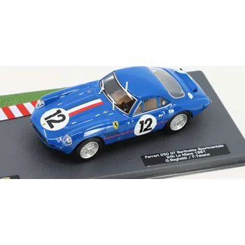 autíčko Ferrari 250 Gt Sperimentale 3.0l V12 Team Sefac 1961 1:43 - Altaya časopis s modelem Ferrari 250GT #12 - kovový model auta