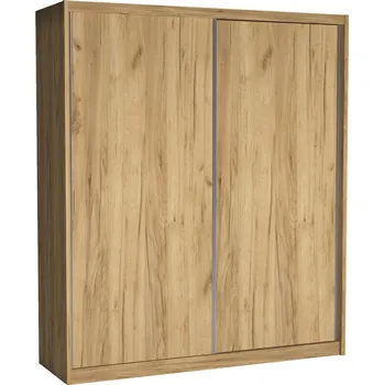 Šatní skříň Šatní skříň MACI | 208 cm | bez zrcadla | kraft zlatý