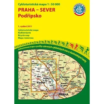 Praha sever-Podřipsko 1:50T/KČT Cykloturistická mapa