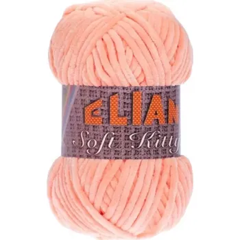 Příze Pletací příze Elian Soft Kitty 97430 - oranžová
