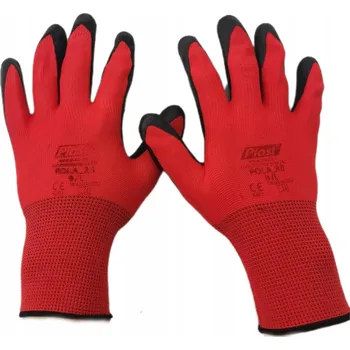 Pracovní rukavice Pracovní rukavice velikost 9 - L, polyesterové, potažené latexem