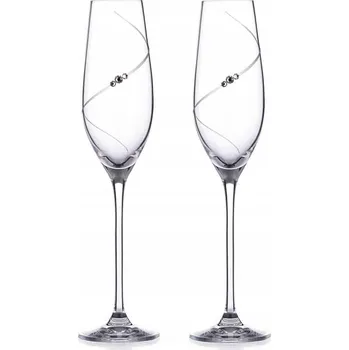 Sklenice Skleničky na šampaňské Diamante 210 ml 2 ks
